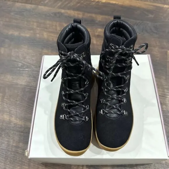 Calia By Carrie Underwood Ella Lace Up Boot Size 8 Black Army Street Wear New