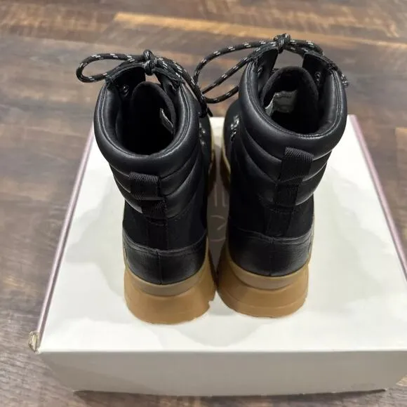 Calia By Carrie Underwood Ella Lace Up Boot Size 8 Black Army Street Wear New