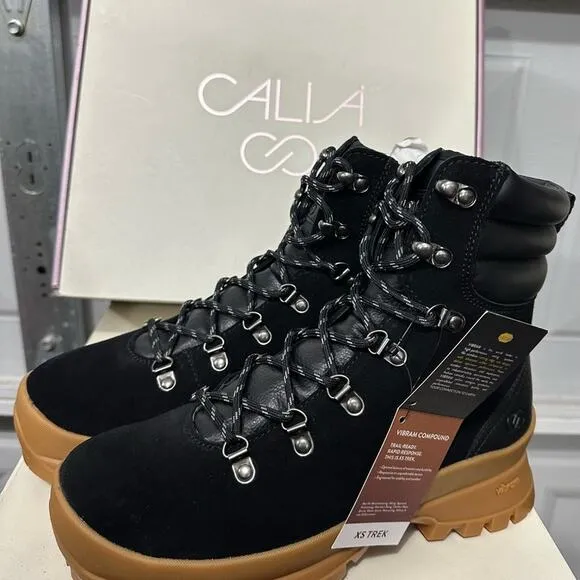 Calia By Carrie Underwood Ella Lace Up Boot Size 8.5 Black Army Street Wear New