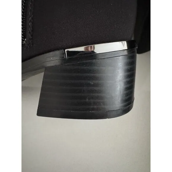 Calvin Klein boots Jotty black  size 8M high knee length round toe dress boots