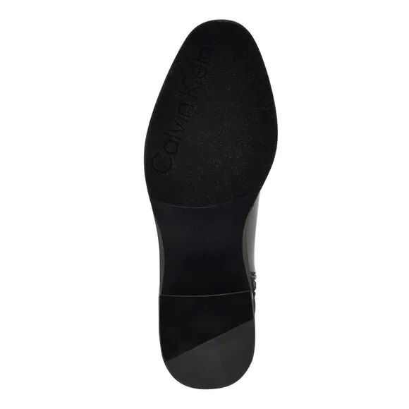 Calvin Klein boots Jotty black  size 8M high knee length round toe dress boots
