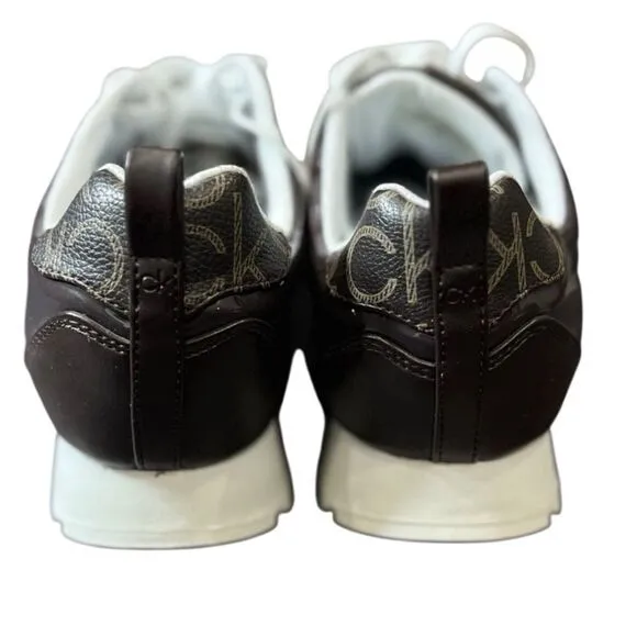 Calvin Klein Carlla athletic running shoes brown size 8