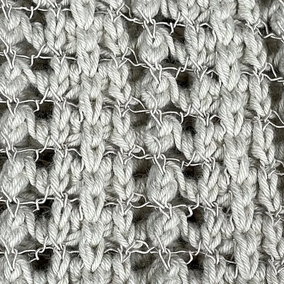 Calypso St Barth Varinka Oatmeal Beige Open Knit Sweater Sz S