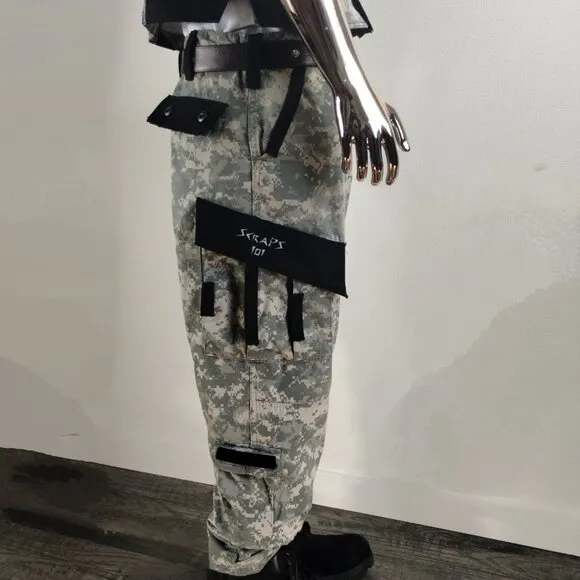 Camo/BlackVest &amp; Pant Set
