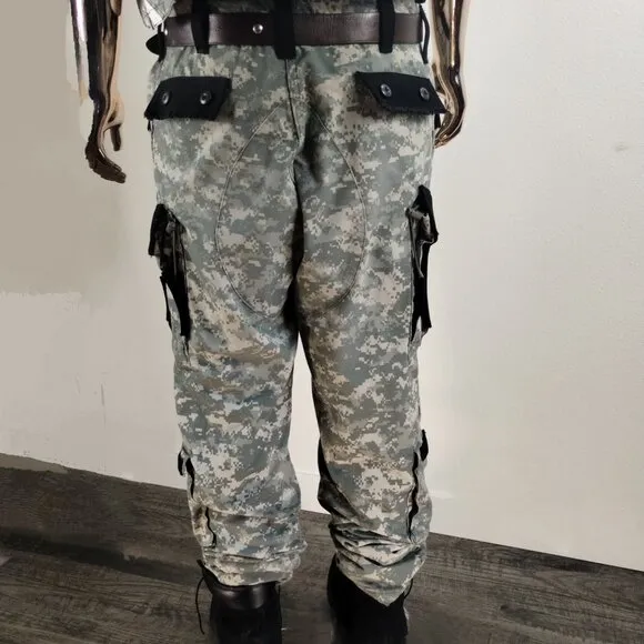 Camo/BlackVest &amp; Pant Set