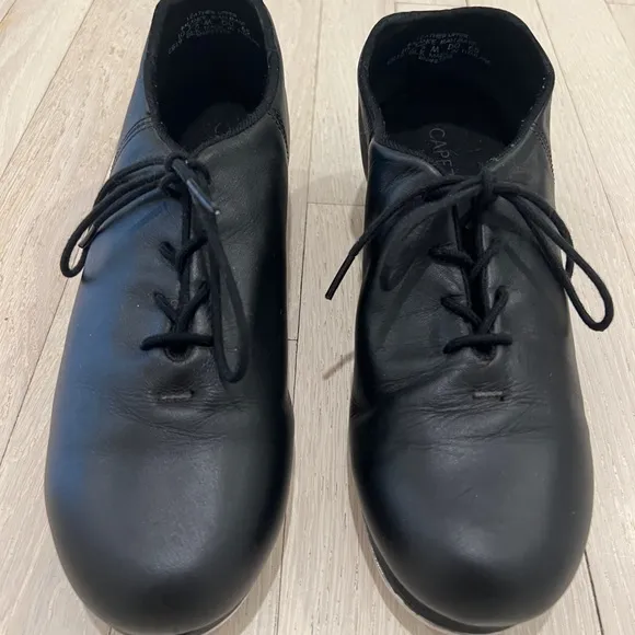 Capezio Cadence Black Tap Dance Shoes CG19 Size 10.5 M