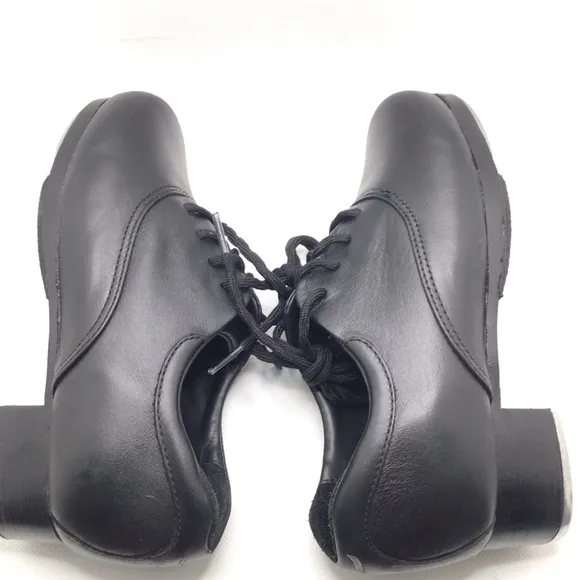 Capezio K543 Classic Stacked Black Tap Shoes Size 5.5M