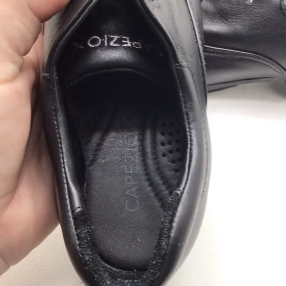 Capezio K543 Classic Stacked Black Tap Shoes Size 5.5M
