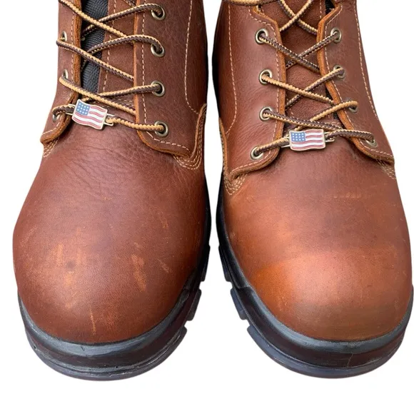 Carhartt Men's CMZ6340 Made In USA 6&quot; CompToe Brown Work Boot Size 14
