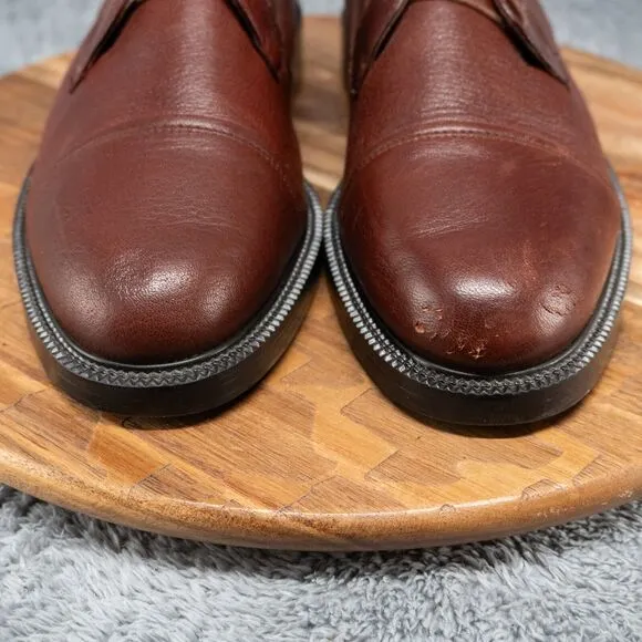 Carlo Morandi Leather Lace-Up Shoes Oxford Brown Men's 13
