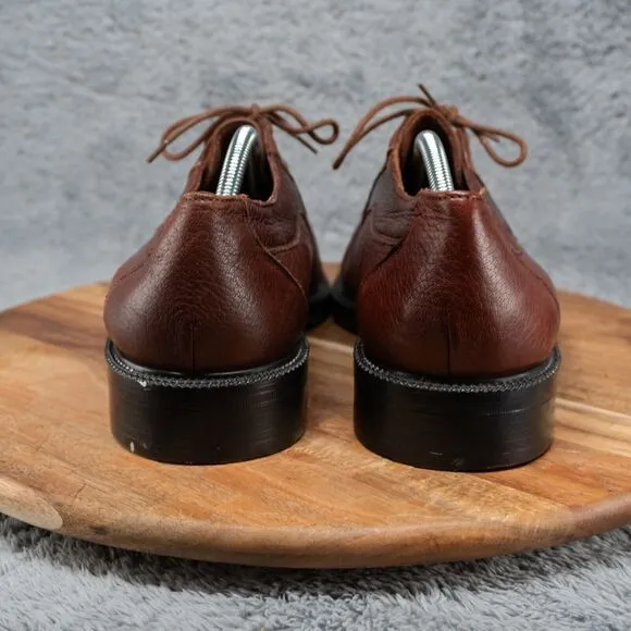 Carlo Morandi Leather Lace-Up Shoes Oxford Brown Men's 13