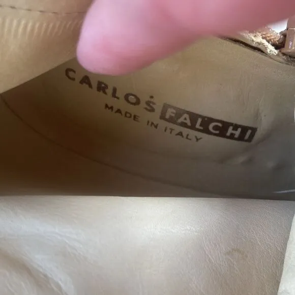 Carlos Falchi Boots| Carlos Falchi Boho Western Cowgirl All Leather Boots Size 8