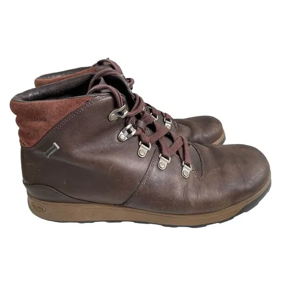 Chaco Mens Frontier Waterproof Leather Lace Up Boots Shoes Men’s Size 11