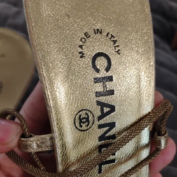 Chanel Gold Women's Shoes