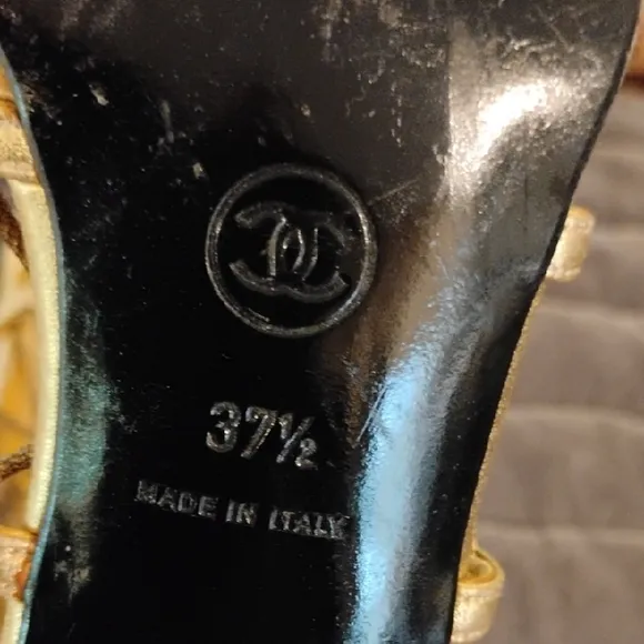 Chanel Gold Women's Shoes