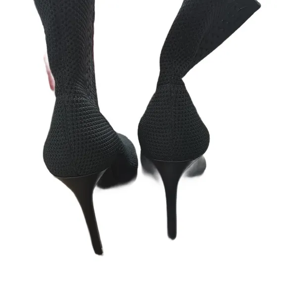 Charles (Charles David) peep toe mesh high heel bootie 7.5NWOT