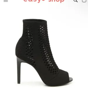 Charles (Charles David) peep toe mesh high heel bootie 7.5NWOT
