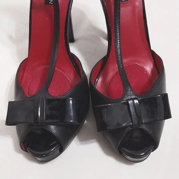 Charles Jourdan Drag Queen Edgy Ultra High Leather Platform Stiletto Shoes US 10