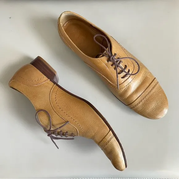 Chausser Women’s Leather Oxfords Made in Japan Size 36
