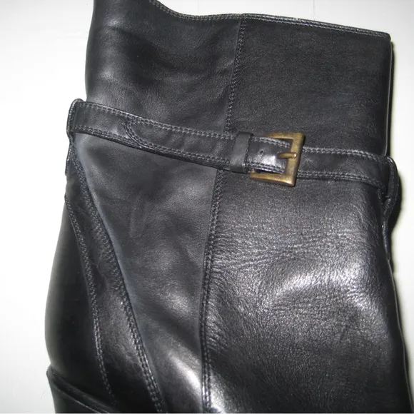 Chloe Black Wedge Ankle Boots