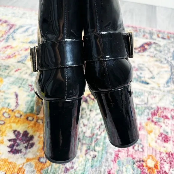 Chloe Gosselin Patent Leather Boots