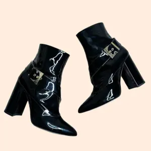 Chloe Gosselin Patent Leather Boots