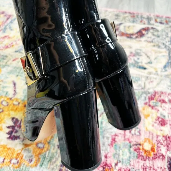 Chloe Gosselin Patent Leather Boots