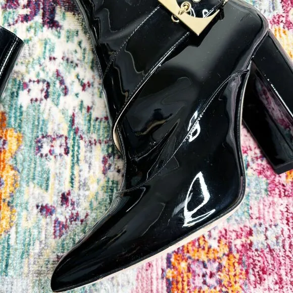 Chloe Gosselin Patent Leather Boots