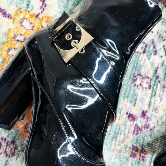 Chloe Gosselin Patent Leather Boots