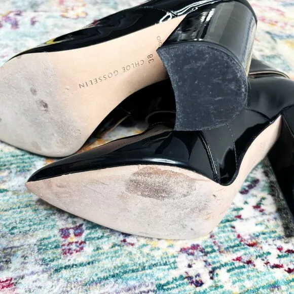 Chloe Gosselin Patent Leather Boots
