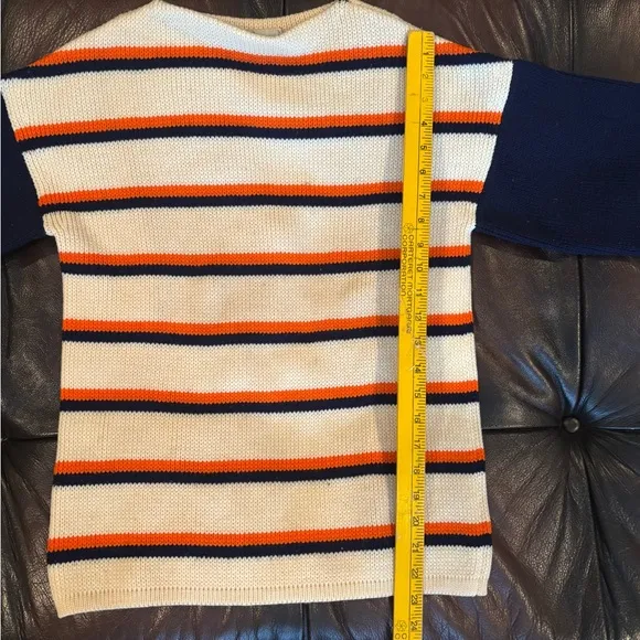 ✨CHRISTIAN DIOR TRICOTS Vintage 1970’s Striped Wool Blend Sweater Made in Italy