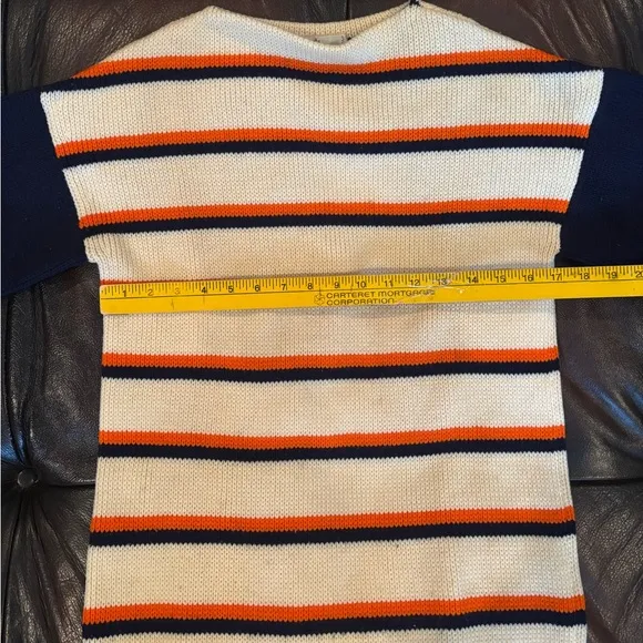 ✨CHRISTIAN DIOR TRICOTS Vintage 1970’s Striped Wool Blend Sweater Made in Italy