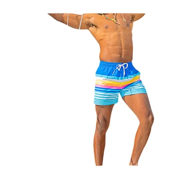 Chubbies Mens The Newport 5.5&quot; Classic Swim Trunks Size S Blue Stripe NWT