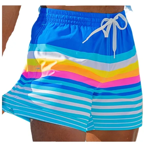 Chubbies Mens The Newport 5.5&quot; Classic Swim Trunks Size S Blue Stripe NWT