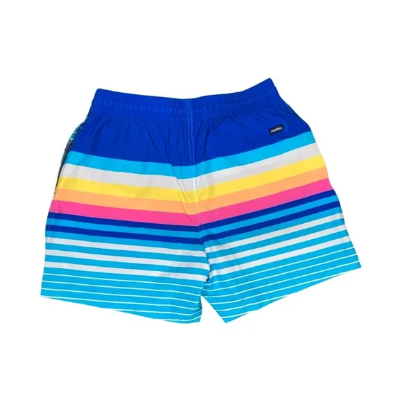 Chubbies Mens The Newport 5.5&quot; Classic Swim Trunks Size S Blue Stripe NWT