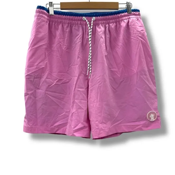 Chubbies The Avalons‎ 7&quot; Inseam Classic Swim Trunks in Hot Pink Sz XL