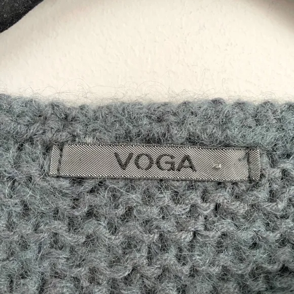 Chunky Blue Wool Blend Sweater - S/M, Italian 🇮🇹