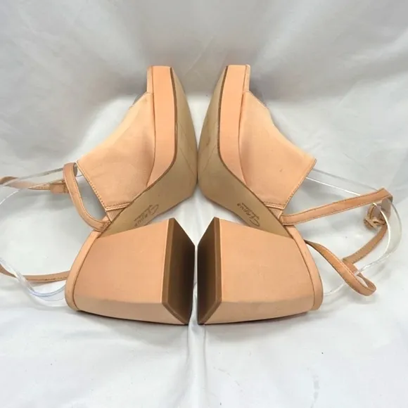 Circus by Sam Edelman Miranda Open Toe Platform Sandals Rosa Beige Tan Size 7.5