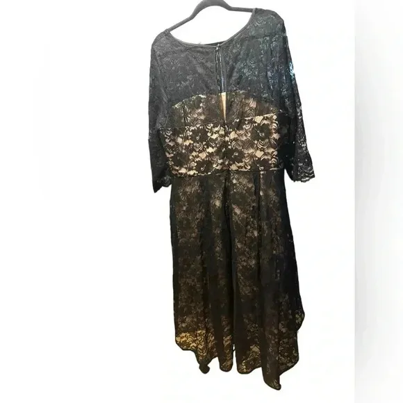 City chic black lace lover dress size L/20