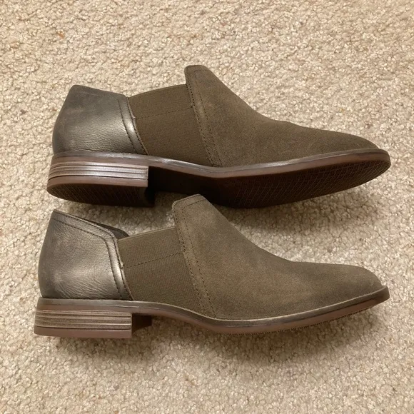Clarks Cazmin Step Loafer, Low Boots, Booties, Suede, Brown Women’s, Size 9
