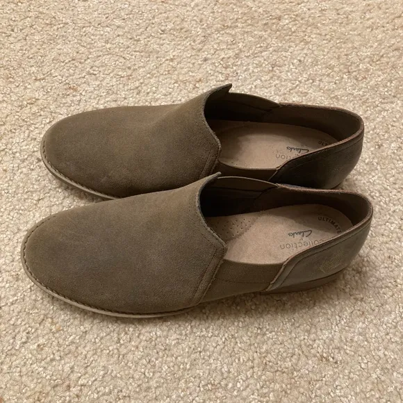 Clarks Cazmin Step Loafer, Low Boots, Booties, Suede, Brown Women’s, Size 9