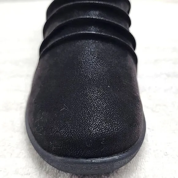 CLARKS CLOUDSTEPPERS●SILLIAN GEMMA BLACK ANKLE BOOTS■LADIES 8  ●WIDE●NWB●CUTE●