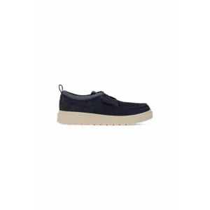 Clarks Leather Sneakers with Rubber Sole Men Blue