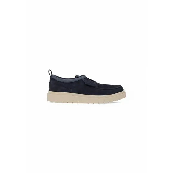 Clarks Leather Sneakers with Rubber Sole Men Blue