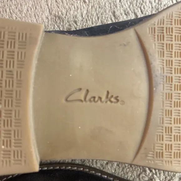 Clarks Women’s Size 7.5 Black Suede Ankle Boots Ultimate Comfort Collection