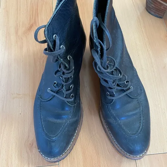 Classic Black Leather Ankle Boots