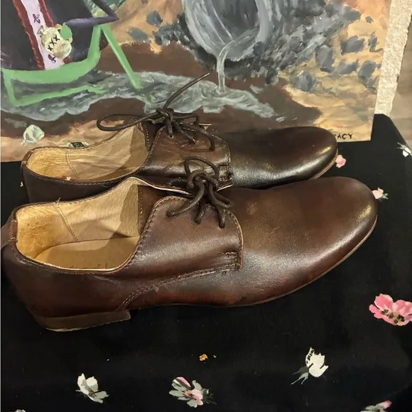 Classic Brown Leather Men's Shoes Bed Stu