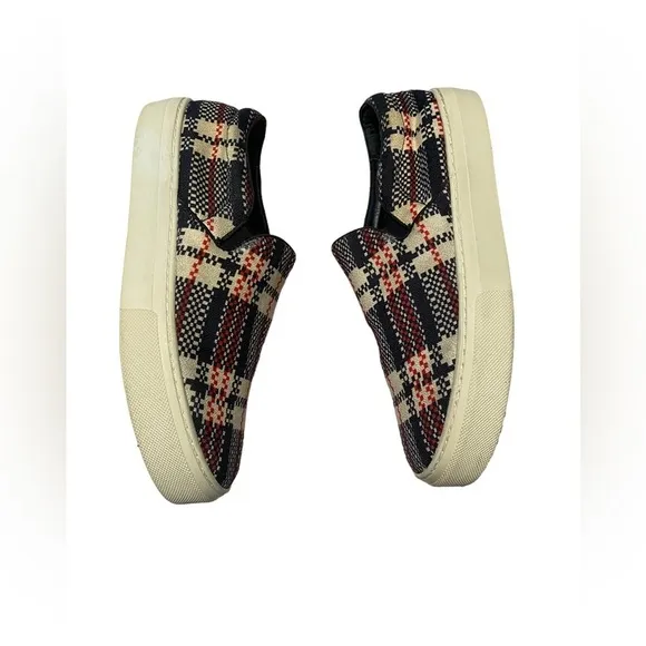 Céline Paris | Plaid Skater Slip On Shoes