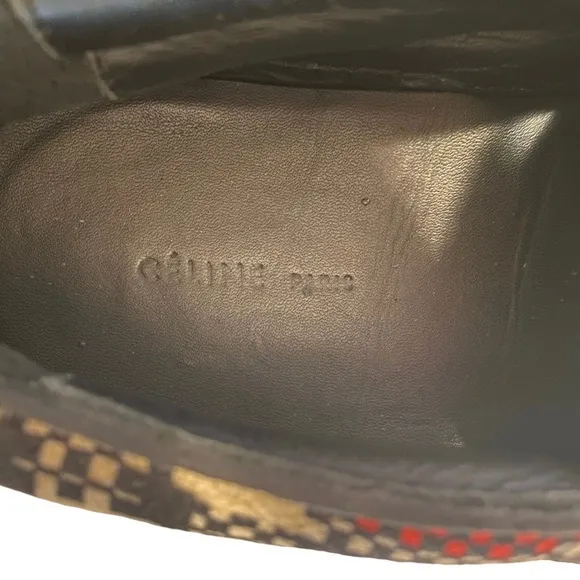 Céline Paris | Plaid Skater Slip On Shoes