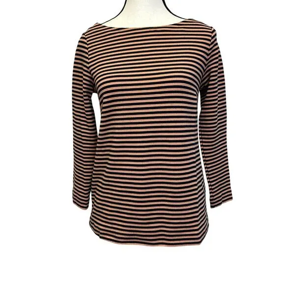 Club Monaco Striped Long Sleeve Top - XS